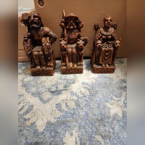 Seated Freya , Odin , Statues  Dryad Design Paul Borda 1998